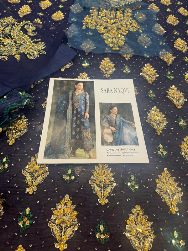 Sara naqvi blue wedding edition
