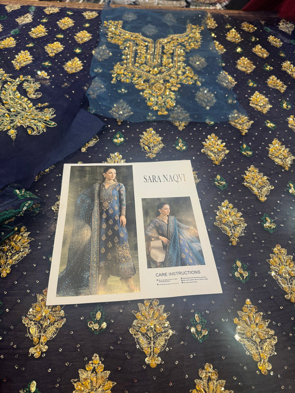 Sara naqvi blue wedding edition