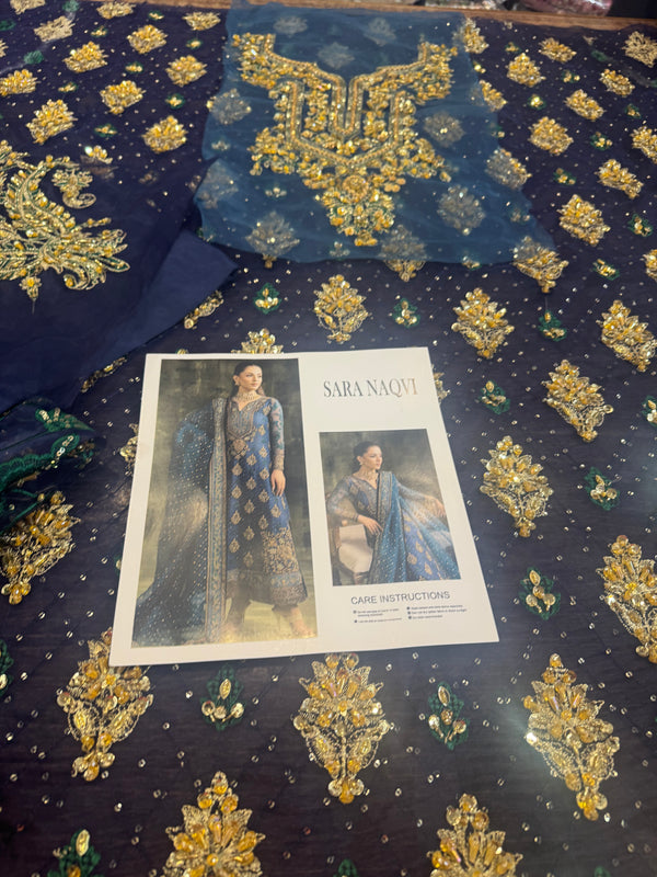 Sara naqvi blue wedding edition