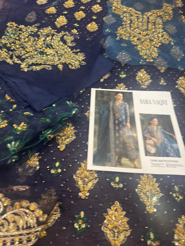 Sara naqvi blue wedding edition