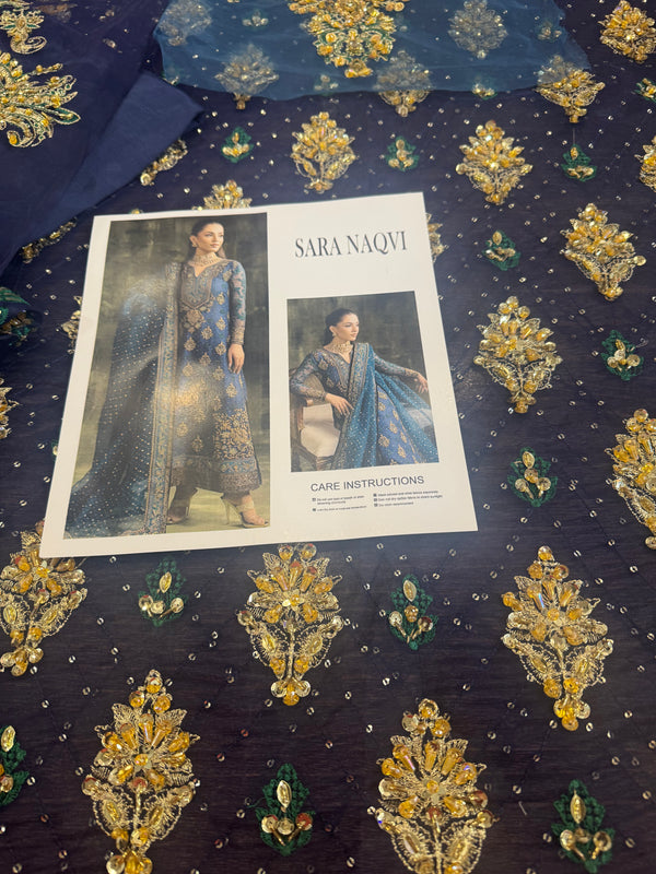 Sara naqvi blue wedding edition