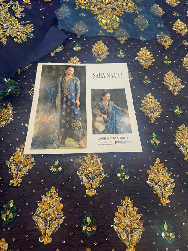 Sara naqvi blue wedding edition