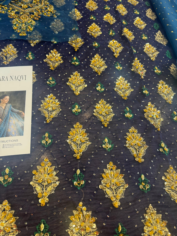Sara naqvi blue wedding edition