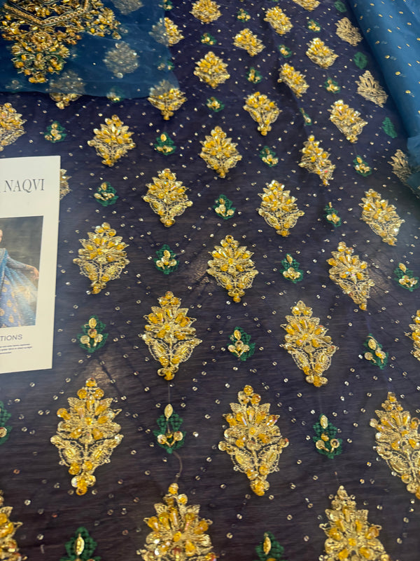 Sara naqvi blue wedding edition