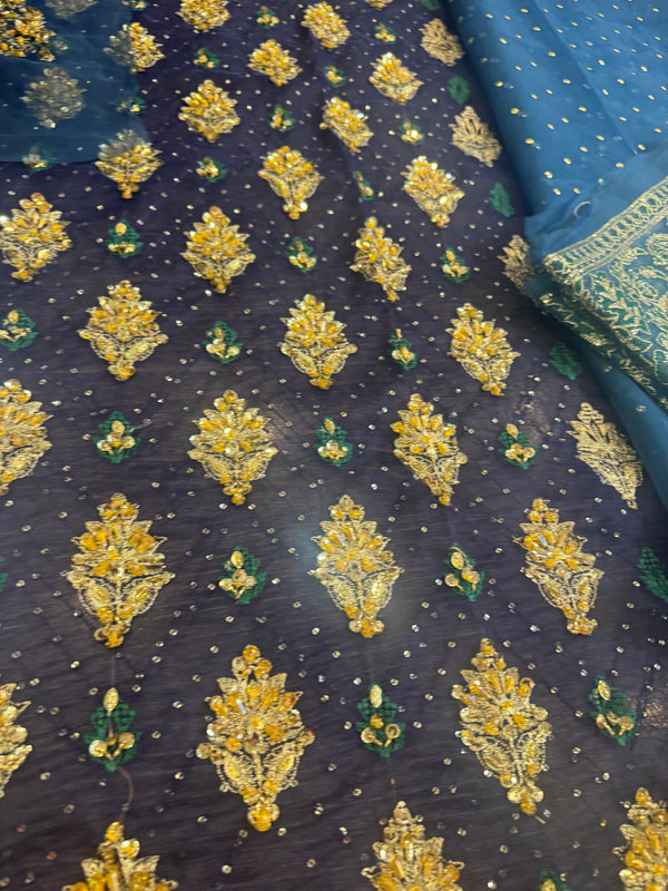 Sara naqvi blue wedding edition