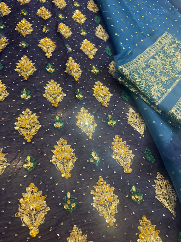 Sara naqvi blue wedding edition