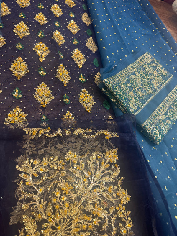 Sara naqvi blue wedding edition