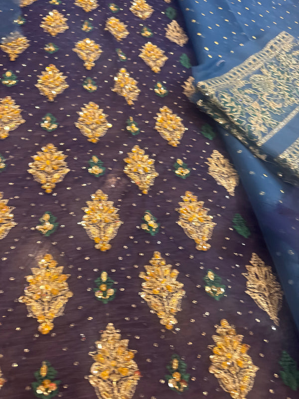 Sara naqvi blue wedding edition