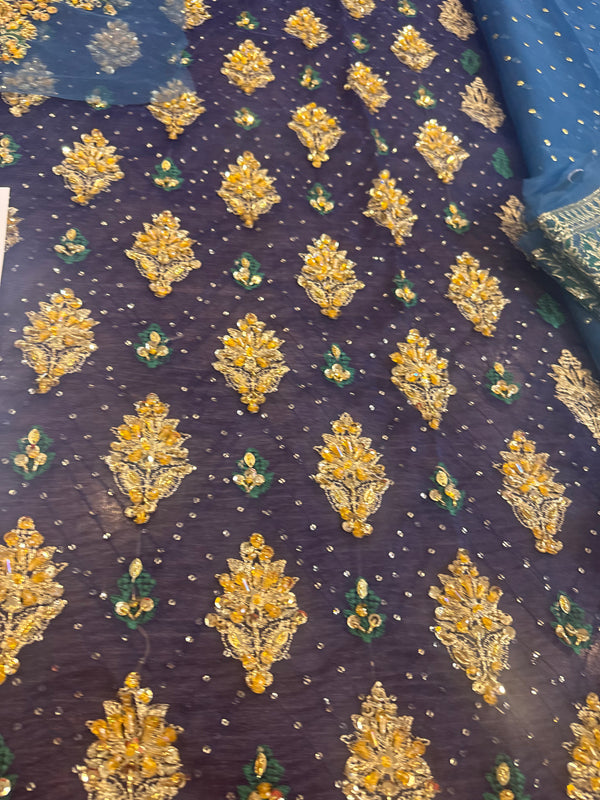 Sara naqvi blue wedding edition