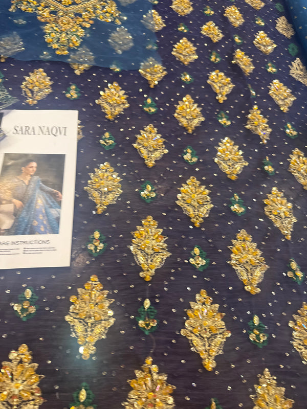 Sara naqvi blue wedding edition