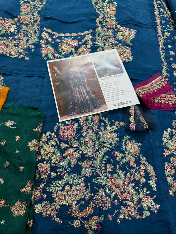 Hussain rehar blue multi wedding edition