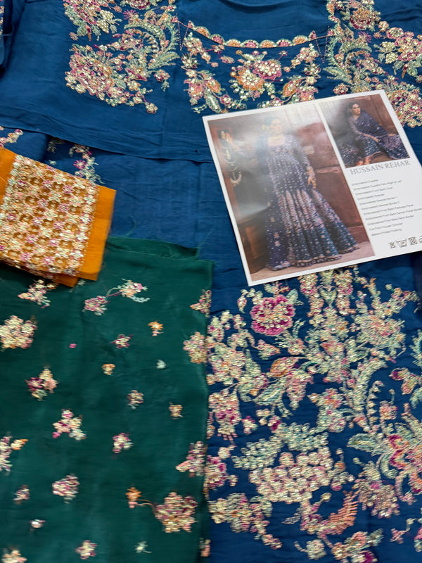 Hussain rehar blue multi wedding edition