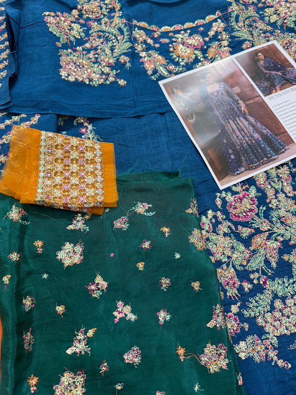 Hussain rehar blue multi wedding edition