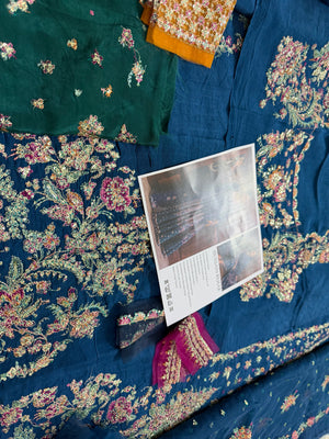 Hussain rehar blue multi wedding edition