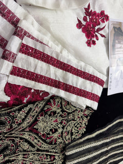 Hussain Rehar wedding edition (indian raw silk) 16 panelled