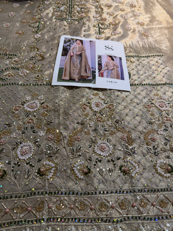 Shazia kiyani golden multi wedding edition