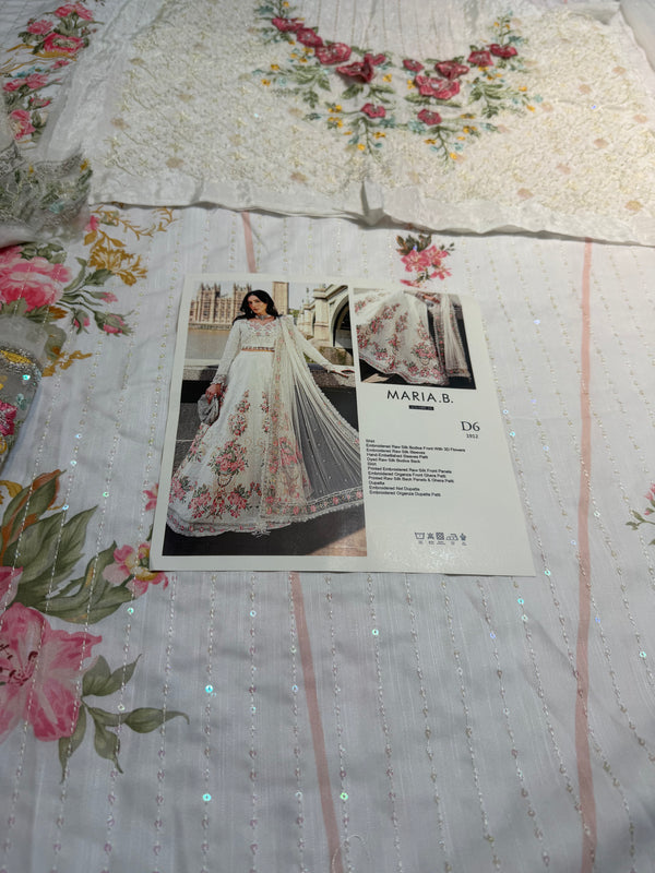 Maria b white frock soriee collection