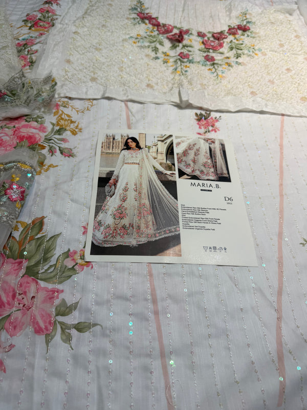 Maria b white frock soriee collection