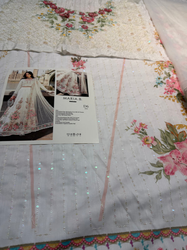 Maria b white frock soriee collection