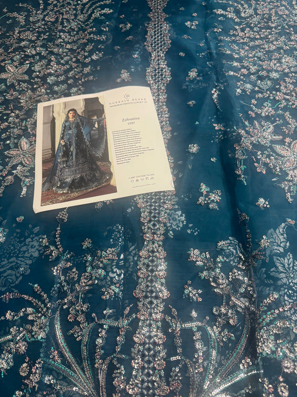 Hussain Rehar zink blue wedding edition