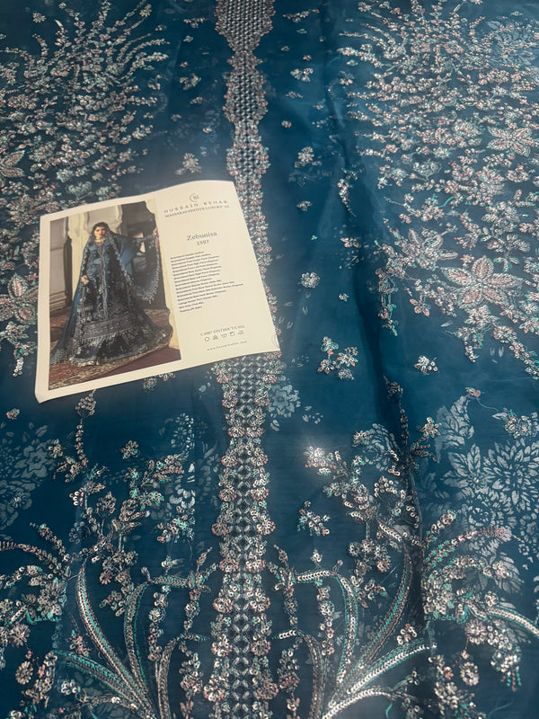 Hussain Rehar zink blue wedding edition