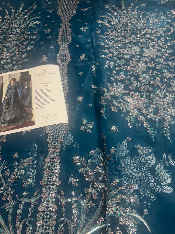 Hussain Rehar zink blue wedding edition