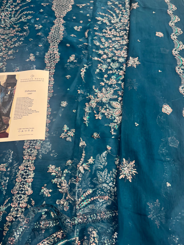 Hussain Rehar zink blue wedding edition