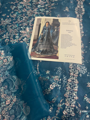 Hussain Rehar zink blue wedding edition