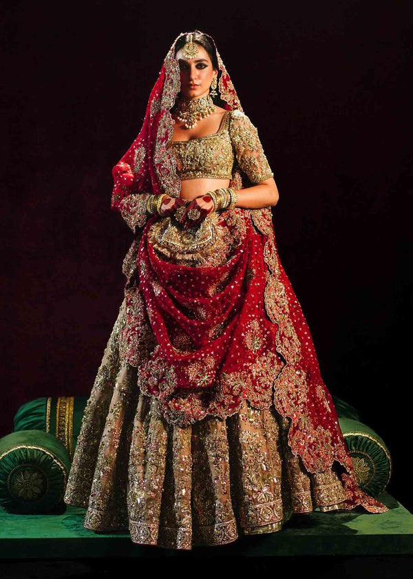 Hussain Rehar copper red wedding edition