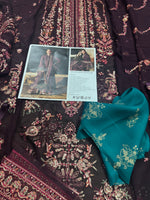 Hussain Rehar purple chiffon wedding edition