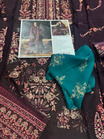 Hussain Rehar purple chiffon wedding edition