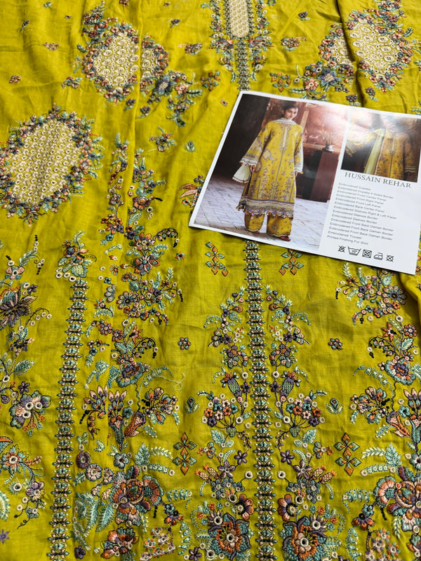 Hussain Rehar yellow lawn 2026