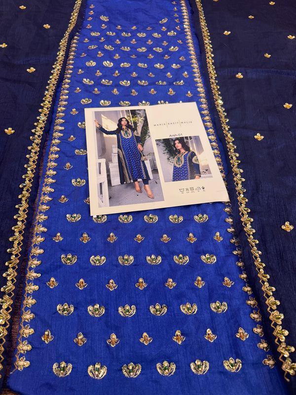 Maria Basit malik blue