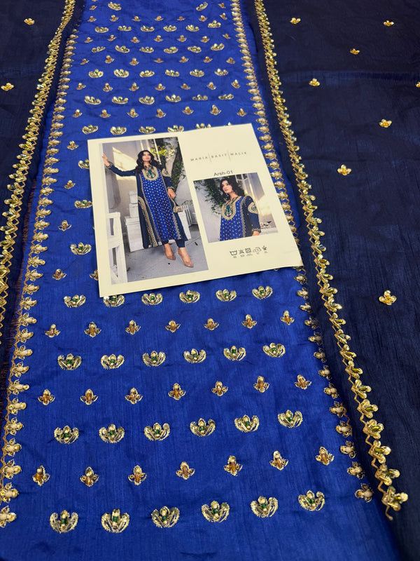 Maria Basit malik blue