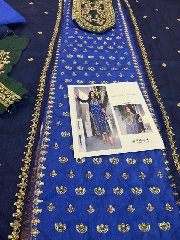 Maria Basit malik blue