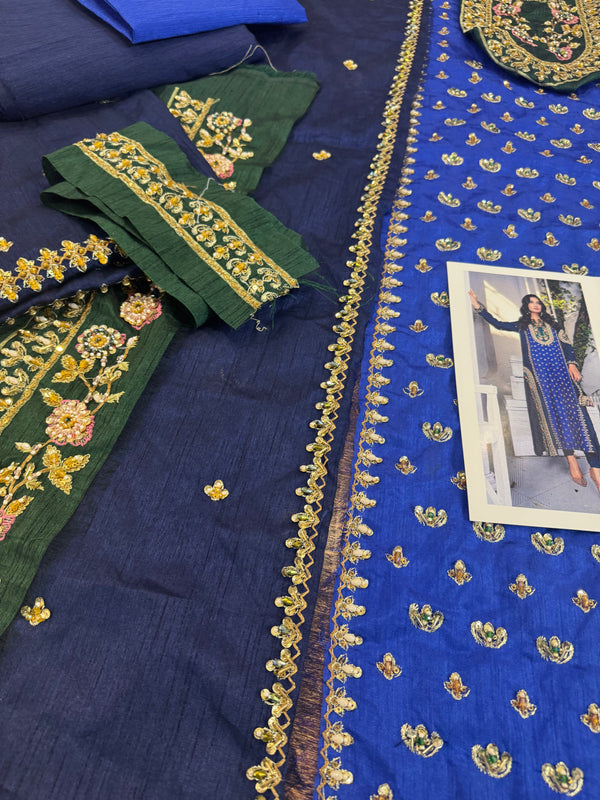 Maria Basit malik blue