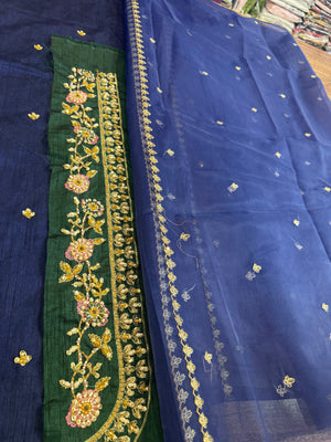 Maria Basit malik blue