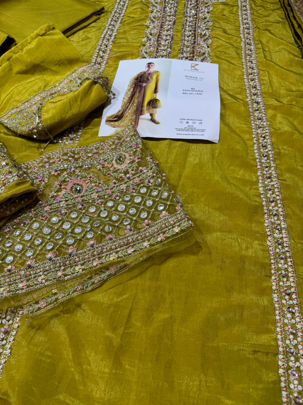 Hussain rehar yellow wedding edition