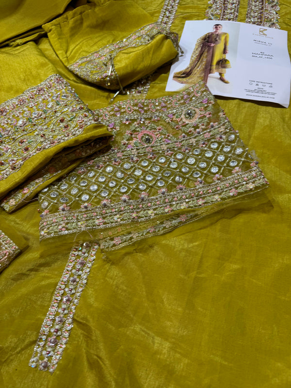 Hussain rehar yellow wedding edition