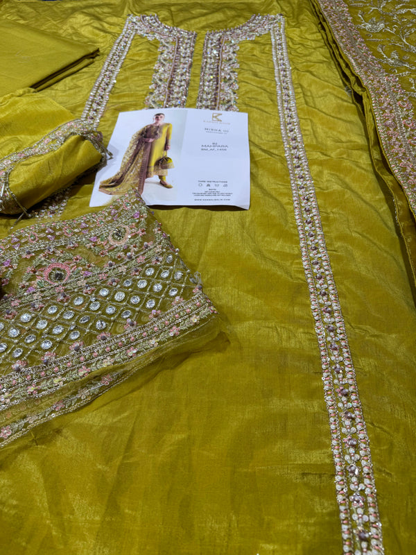 Hussain rehar yellow wedding edition