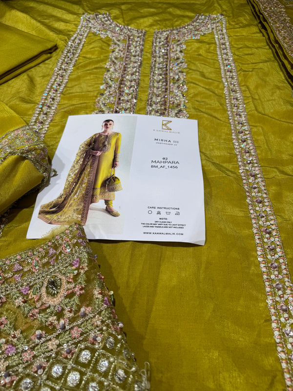 Hussain rehar yellow wedding edition