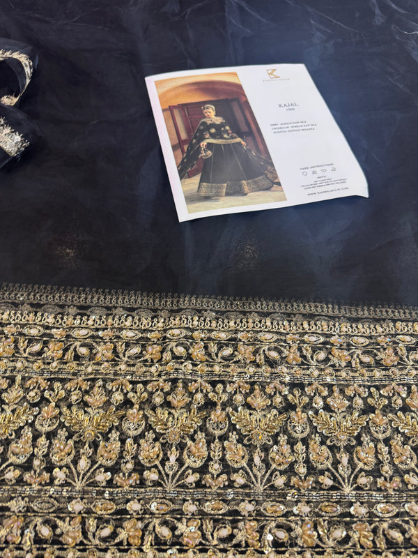 Kanwal Malik black frok wedding edition