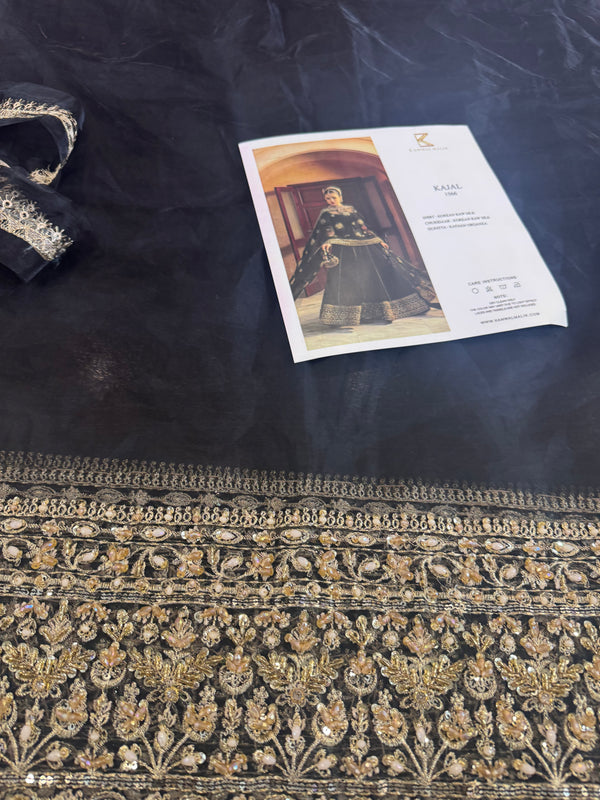 Kanwal Malik black frok wedding edition