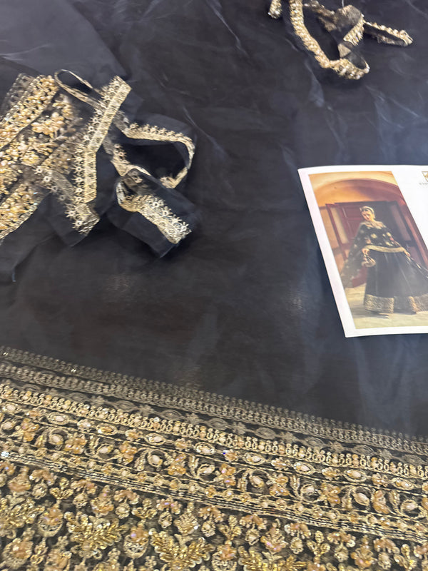 Kanwal Malik black frok wedding edition