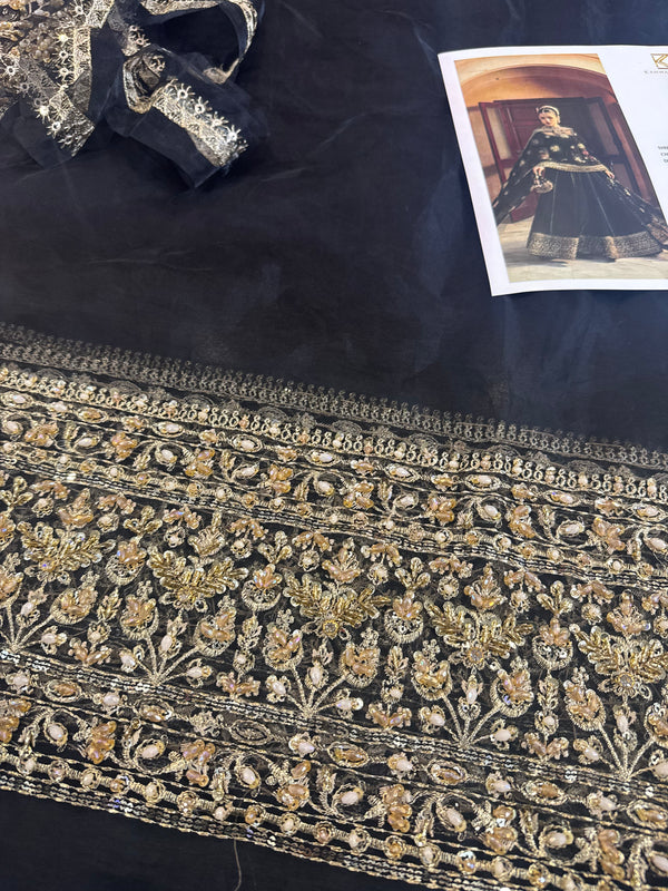 Kanwal Malik black frok wedding edition