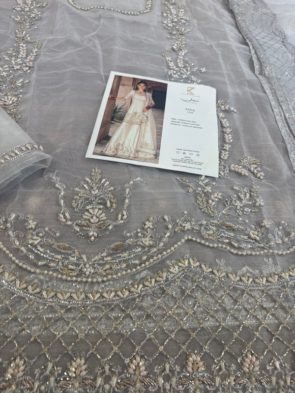 Kanwal Malik white chiffon wedding edition
