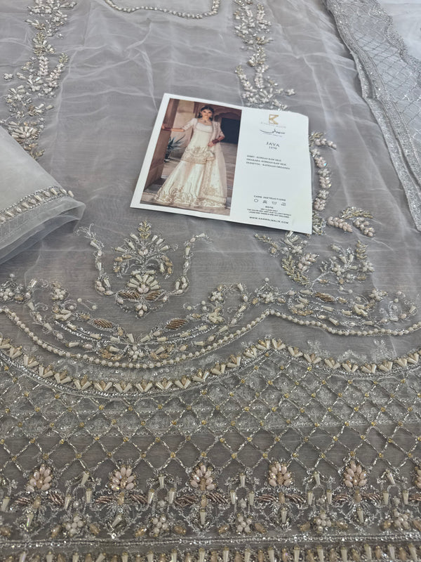 Kanwal Malik white chiffon wedding edition