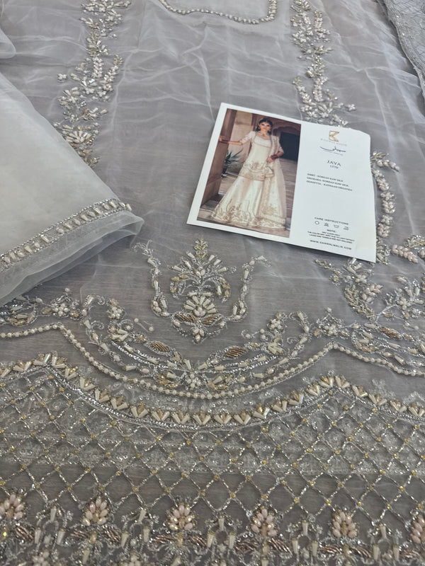 Kanwal Malik white chiffon wedding edition
