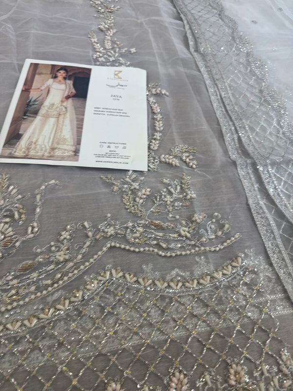 Kanwal Malik white chiffon wedding edition