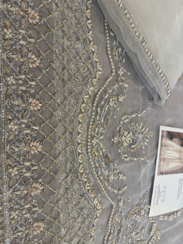 Kanwal Malik white chiffon wedding edition